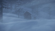 The cabin in the Decke Region.