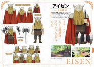 Eisen's character design.