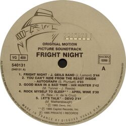 Fright Night (1985) Soundtrack | Fright Night Wiki |