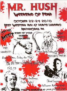 Mr Hush Weekend of Fear Poster