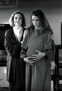 Traci Lind & Victoria Tennant in The Handmaid's Tale