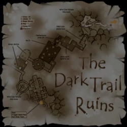The Dark Trail Ruins (Frogger the Great Quest) Map