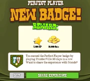 Perfect Player Badge Complete