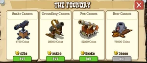 Cannons Available