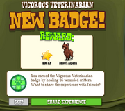 Vigorous Veterinarian Badge Complete