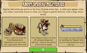 About Special Deliveries Popup