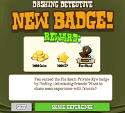 Dashing Detective Badge Complete