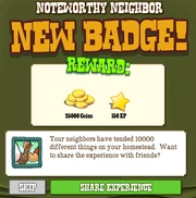 Noteworthy Neighbor Badge Complete
