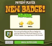 Patient Player Badge Complete