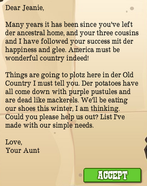 Aunt Letter 1