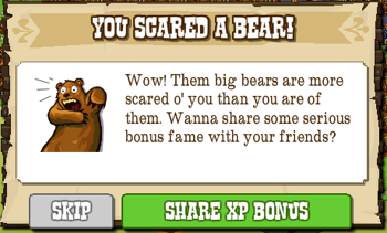 Scared Bear