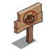 "No Cowboys" Sign-icon