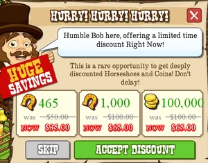 Buy Discounted Horseshoes and Coins