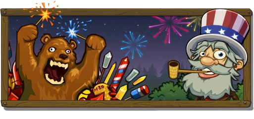 American Independence Day Event Pop Up