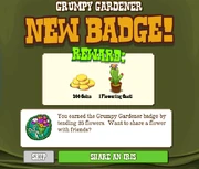 Grumpy Gardener Badge Complete