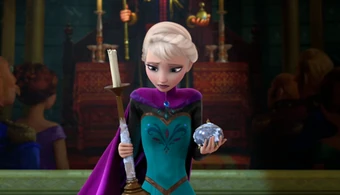 elsa in her coronation dress