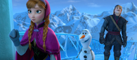 Olaf at ice palace