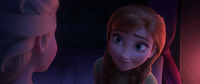 Anna comforts Elsa