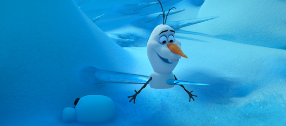 frozen olaf melting