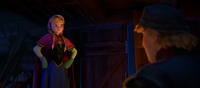 Anna enlisting Kristoff's help