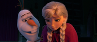 Olaf teaches Anna love