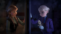 Anna and Elsa still connected