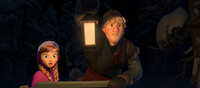 Kristoff sees the wolves