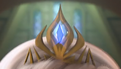  wore her crown at her  party.