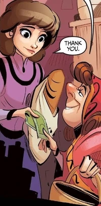 Fru buying with Mari.