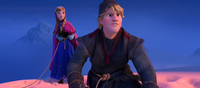 Kristoff and Anna cliff diving