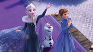 Elsa , Olaf , Anna 2