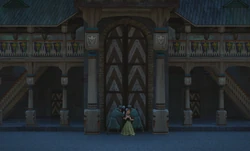 The gates provide access to .