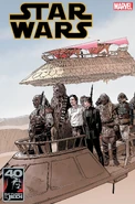 Couverture alternative intermédiaire "40 ans de Star Wars : Le Retour du Jedi" de Chris Sprouse