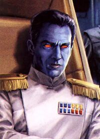Thrawn, premier Chiss et non-humain à devenir Grand Amiral de l'Empire Galactique.