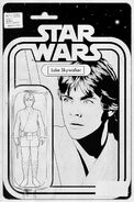 Star Wars Vol 2 1 Black and White Action Figure Variant