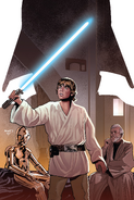 Couverture alternative "40 ans de Star Wars" sans texte de Paul Renaud