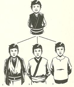 Le destin possible d'un novice : 1/Padawan 2/membre du Corps de Service Jedi 3/mis à l'écart.