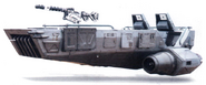 Le Snowspeeder à l'arrêt.