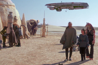 Croiseur Gozanti sur Tatooine