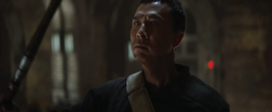 Chirrut Îmwe in Saw Gerreras hide out