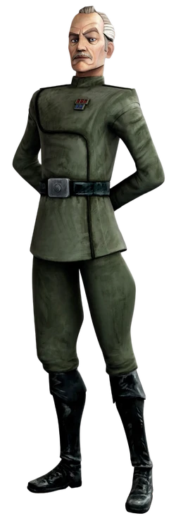 Wullf Yularen dans son uniforme d' de la  vers la fin de la .