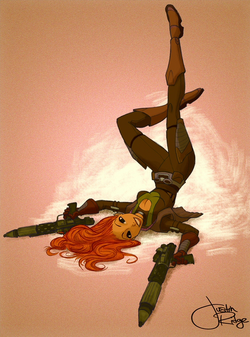 Pin up femme en tenue de combat Star Wars Wiki Fandom