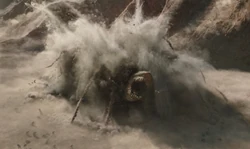 Le grand dragon Krayt décapité
