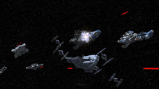 Rebel fleet arrives at Mustafar