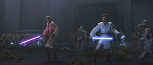 Windu et Kenobi sur Anaxes