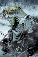 Couverture alternative sans texte "50 ans de Lucasfilm" de Chris Sprouse