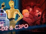 R2-D2 et C-3PO, le sauvetage du compacteur à ordures