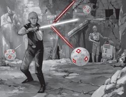 Luke Skywalker s'entraîne sur Devaron