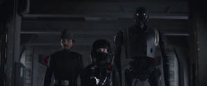 Cassian, Jyn et K-2SO infiltrent le centre de recherche de Scarif.