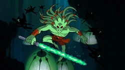 Fisto combat durant la bataille de Dac.